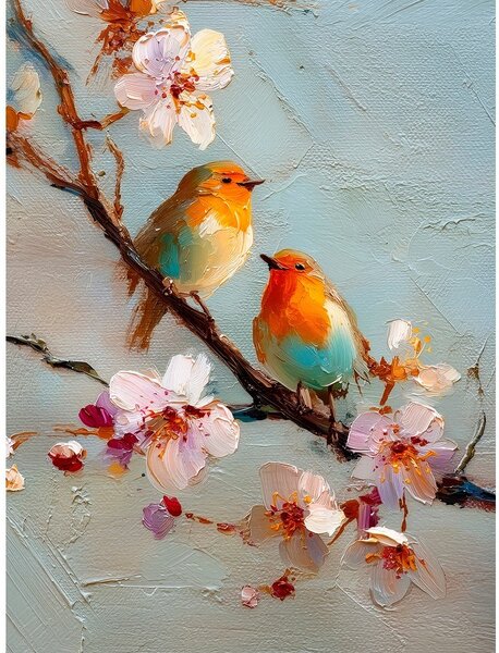 Obraz drukowany z ramą w zestawie 60x80 cm Robins – Styler
