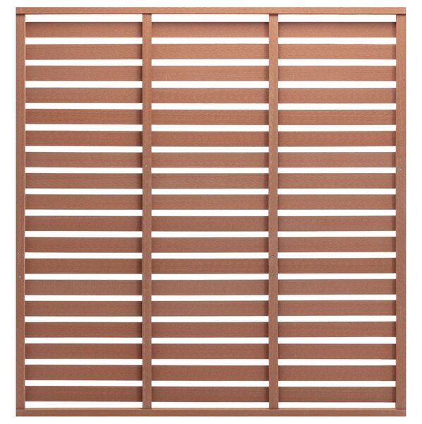 Panel ogrodzeniowy z WPC, 180x180 cm, brązowy