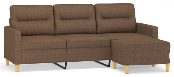 Sofa 3-osobowa z podnÃ³Å¼kiem, brÄ zowy, 180 cm, tkaninÄ