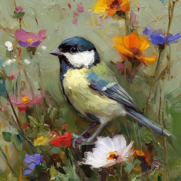 Obraz drukowany na płótnie 32x32 cm Yellow Parus – Styler