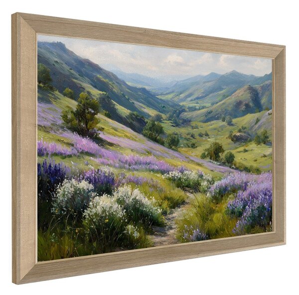 Obraz drukowany z ramą w zestawie 75x56 cm Violet Hills – Styler