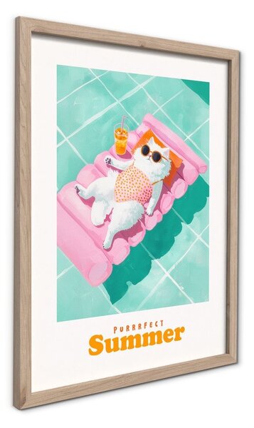 Obraz drukowany z ramą w zestawie 30x40 cm Purrrfect – Styler