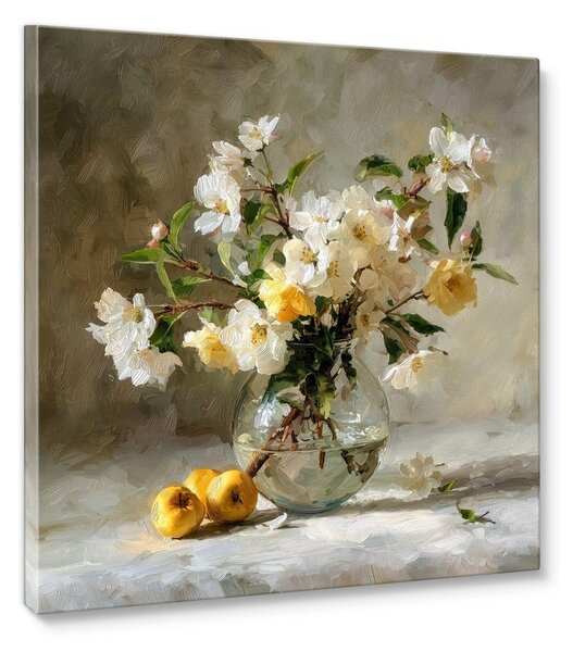 Obraz drukowany z ramą w zestawie 70x70 cm Apple Flowers – Styler
