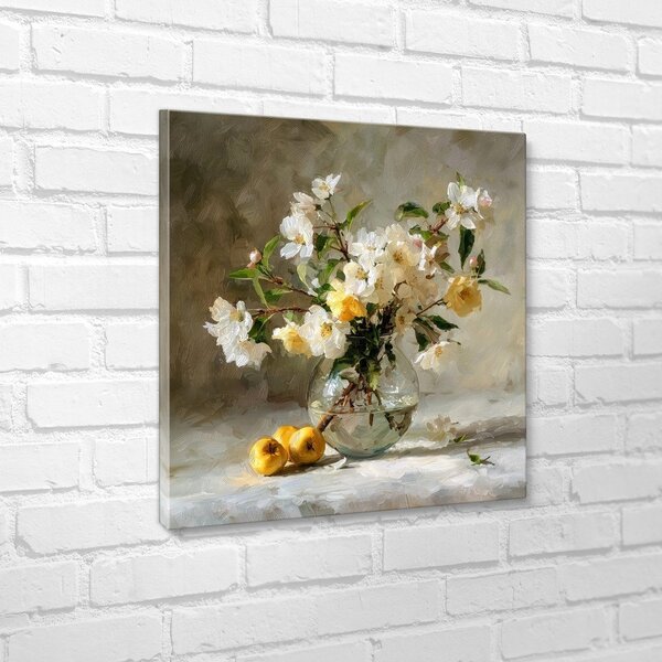 Obraz drukowany z ramą w zestawie 70x70 cm Apple Flowers – Styler
