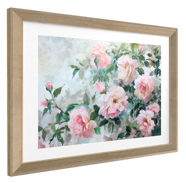 Obraz drukowany z ramą w zestawie 75x56 cm Blooming Roses – Styler