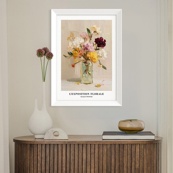 Obraz drukowany z ramą w zestawie 56x75 cm Sunny Bouquet – Styler