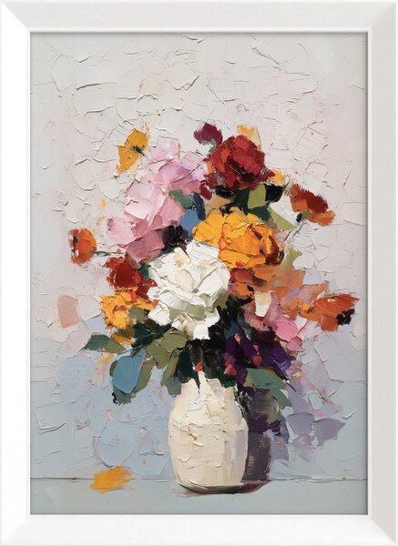 Obraz drukowany z ramą w zestawie 56x75 cm White Vase – Styler