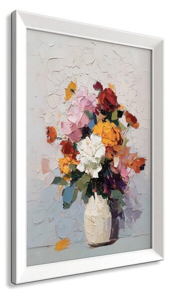 Obraz drukowany z ramą w zestawie 56x75 cm White Vase – Styler