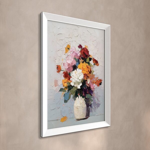 Obraz drukowany z ramą w zestawie 56x75 cm White Vase – Styler