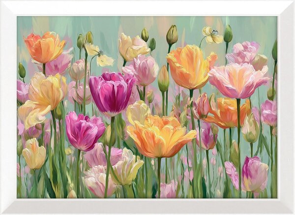 Obraz drukowany z ramą w zestawie 75x56 cm Spring Tulip – Styler