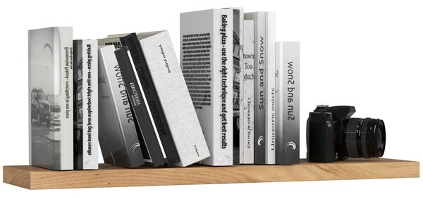 Półka na książki w klasycznym stylu dąb sonoma 80 cm B0-W96