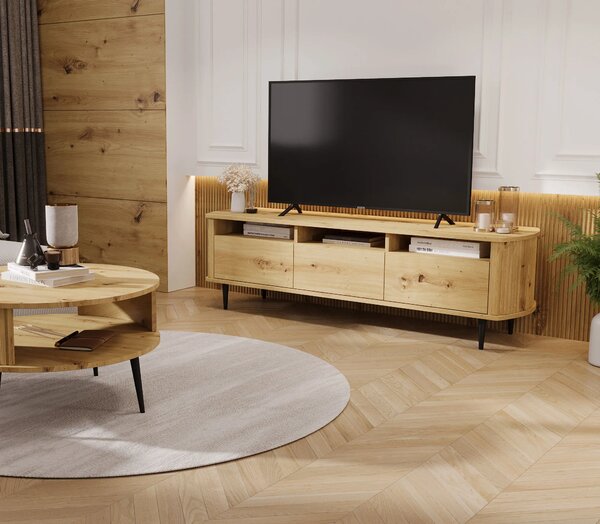 Skandynawska szafka RTV dąb artisan T2-H49