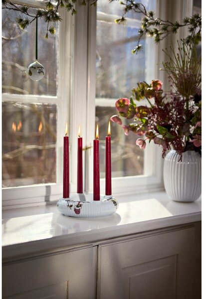 Porcelanowy adwentowy świecznik ze świątecznym motywem Hammershøi Christmas – Kähler Design