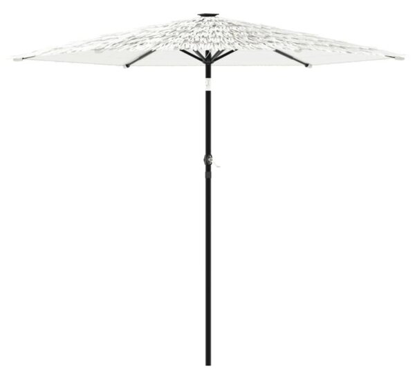 Parasol ogrodowy na stalowym słupku, biały, 268x268x226 cm