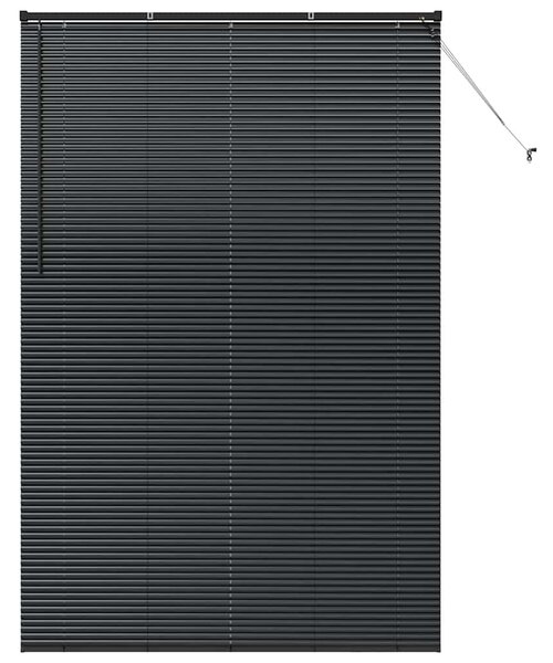 Żaluzje weneckie Czarny 220 x 140 cm Aluminium