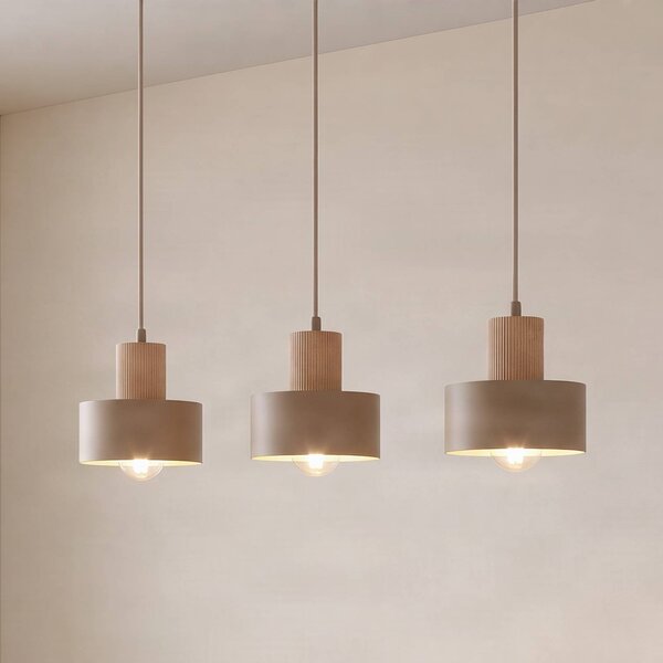 Lampa wisząca Rif SIGMA, możliwość ściemniania, kremowy / amber, salon / jadalnia, metal, nowoczesny
