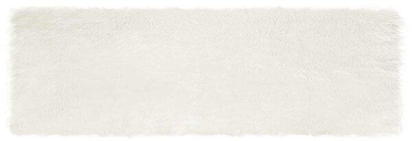 Dywan z sztucznej owczej skóry TAFALLA Biały 80 x 250 cm