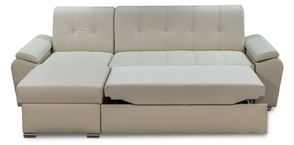 Narożnik DELFIN II 240x160cm z funkcją spania 100 % skóra naturalna