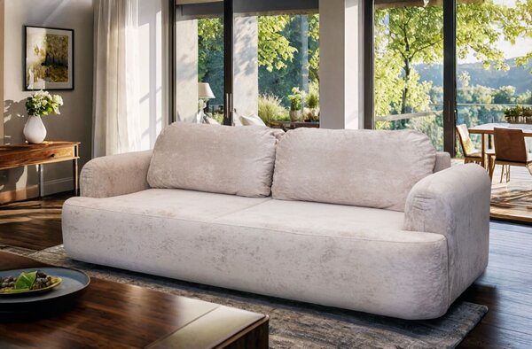 Sofa rozkładana kanapa Limba 250 x 108 cm tkanina premium styl skandynawski