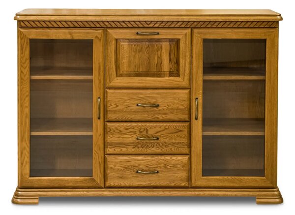 Komoda, komoda do sypialni, komoda do salonu, biblioteczka CLASSIC 2D3S1B II szer. 165 cm