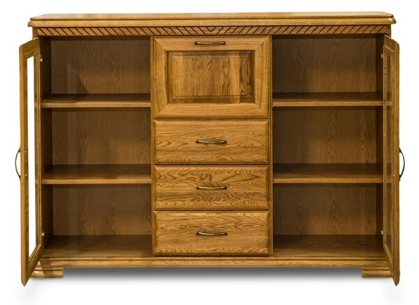 Komoda, komoda do sypialni, komoda do salonu, biblioteczka CLASSIC 2D3S1B II szer. 165 cm