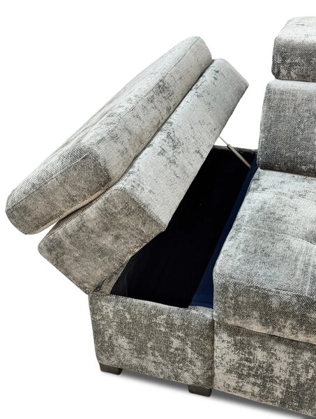 Kanapa Infinity III 4-osobowa z funkcją spania, relax i barkiem, Premium