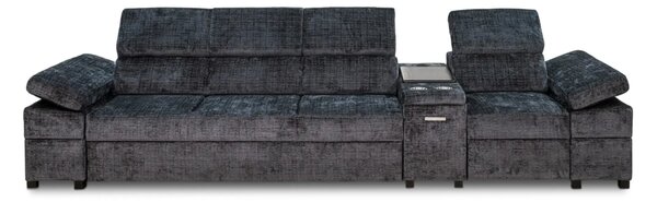 Kanapa Infinity III 4-osobowa z funkcją spania, relax i barkiem, Premium