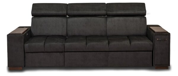 Sofa Cleo I Relax z Barkiem, USB, Półkami i Funkcją Spania