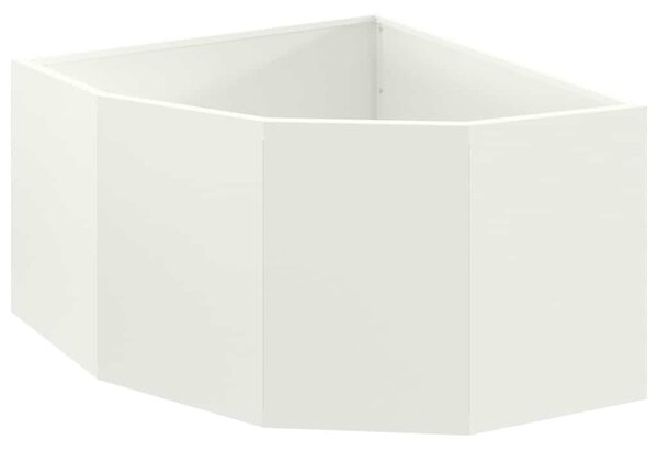 Doniczka Różnorożna Biały 60 x 60 x 35 cm Stal