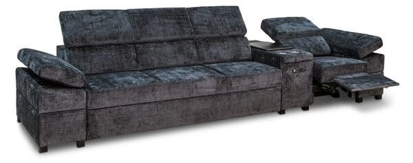 Kanapa Infinity III 4-osobowa z funkcją spania, relax i barkiem, Premium