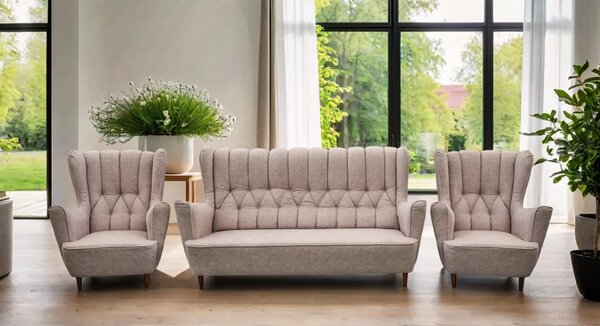 Zestaw Magnolia Sofa Trzyosobowa + 2x Fotel 3+1+1
