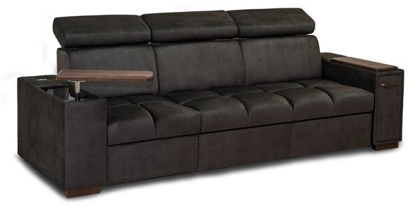Sofa Cleo I Relax z Barkiem, USB, Półkami i Funkcją Spania