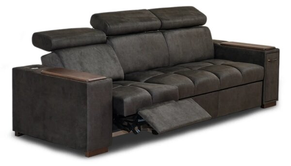 Sofa Cleo I Relax z Barkiem, USB, Półkami i Funkcją Spania