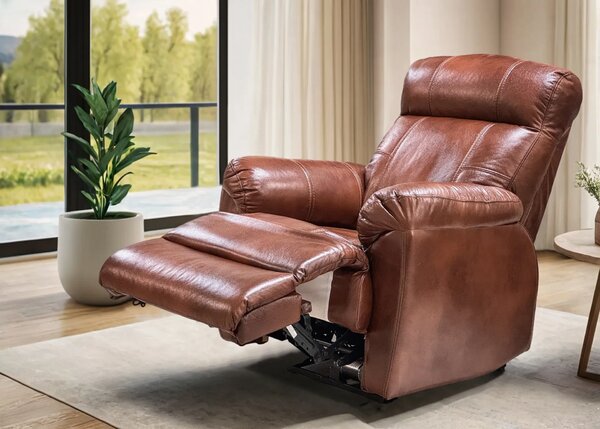 Skórzany Fotel MONACO Relax elektryczny 100% skóra naturalna