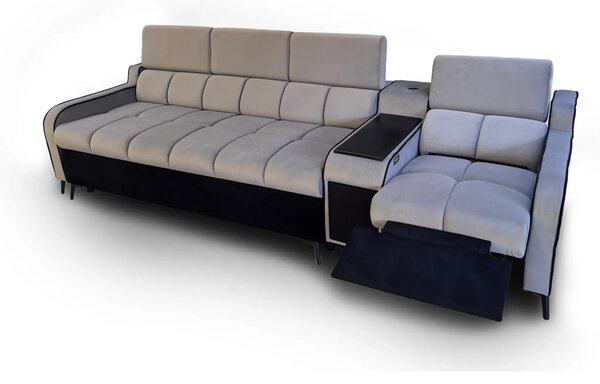Sofa Preston II funkcja spania Puma + funkcja Relax szerokość 320 cm