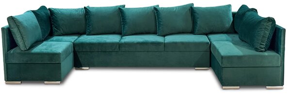 Narożnik Podkowa U, narożnik z funkcją spania 180/345/160 cm Matrix IV tkanina premium