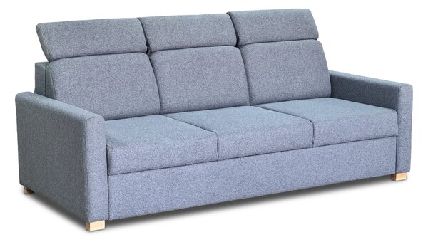 Sofa Seno 220 cm, funkcja spania, regulowane zagłówki + pufa