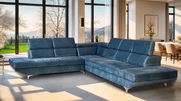Narożnik Kris IV 260/320 cm, funkcja spania, regulowane oparcia