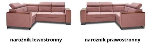 Nowoczesny Narożnik do salonu 250/170cm Charlie VII tkanina premium