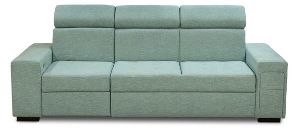 Trzyosobowa sofa Luksor II z Relax z regulowanymi zagłówkami + barek tkanina PREMIUM