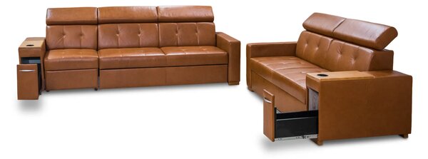 Zestaw Tulum sofa 3 osobowa z funkcją relax + sofa 2 osobowa z pojemnikiem