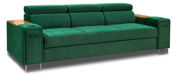 Sofa Charlie IV rozkładana, 3 osobowa z barkiem i powerport