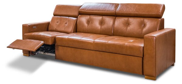 Sofa Tulum VI, 1x funkcja Relax, skóra naturalna