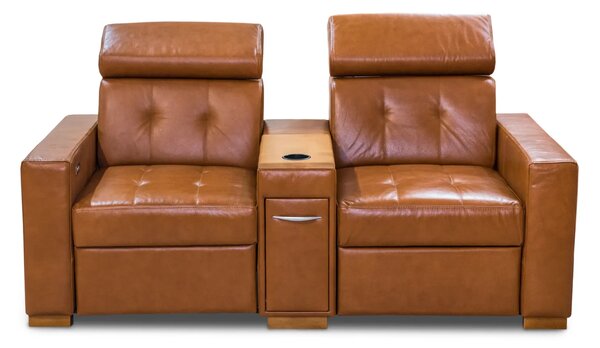 Sofa Tulum IV, 2x funkcja relax, podłokietnik funkcyjny, 190 cm, skóra naturalna