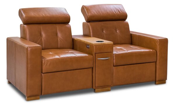 Sofa Tulum IV, 2x funkcja relax, podłokietnik funkcyjny, 190 cm, skóra naturalna