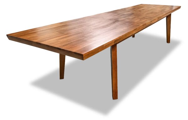 Stół rozkładany, stół dębowy 250/100 + 3×50 cm LUIS w stylu LOFT