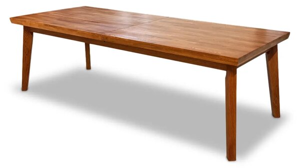 Stół rozkładany, stół dębowy 250/100 + 3×50 cm LUIS w stylu LOFT