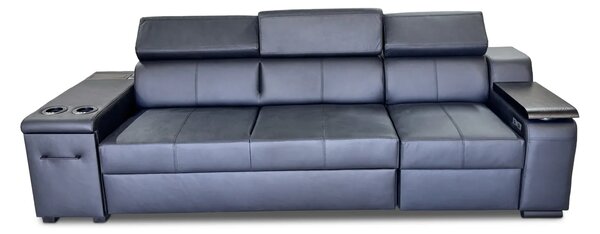 Sofa inifinity XI z funkcja spania, barek, skóra naturalna