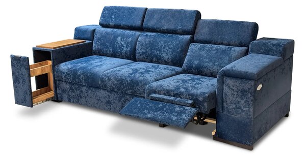 Sofa Magnum III + Pufa 250 cm, funkcja relax elektryczna