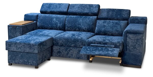 Sofa Magnum III + Pufa 250 cm, funkcja relax elektryczna